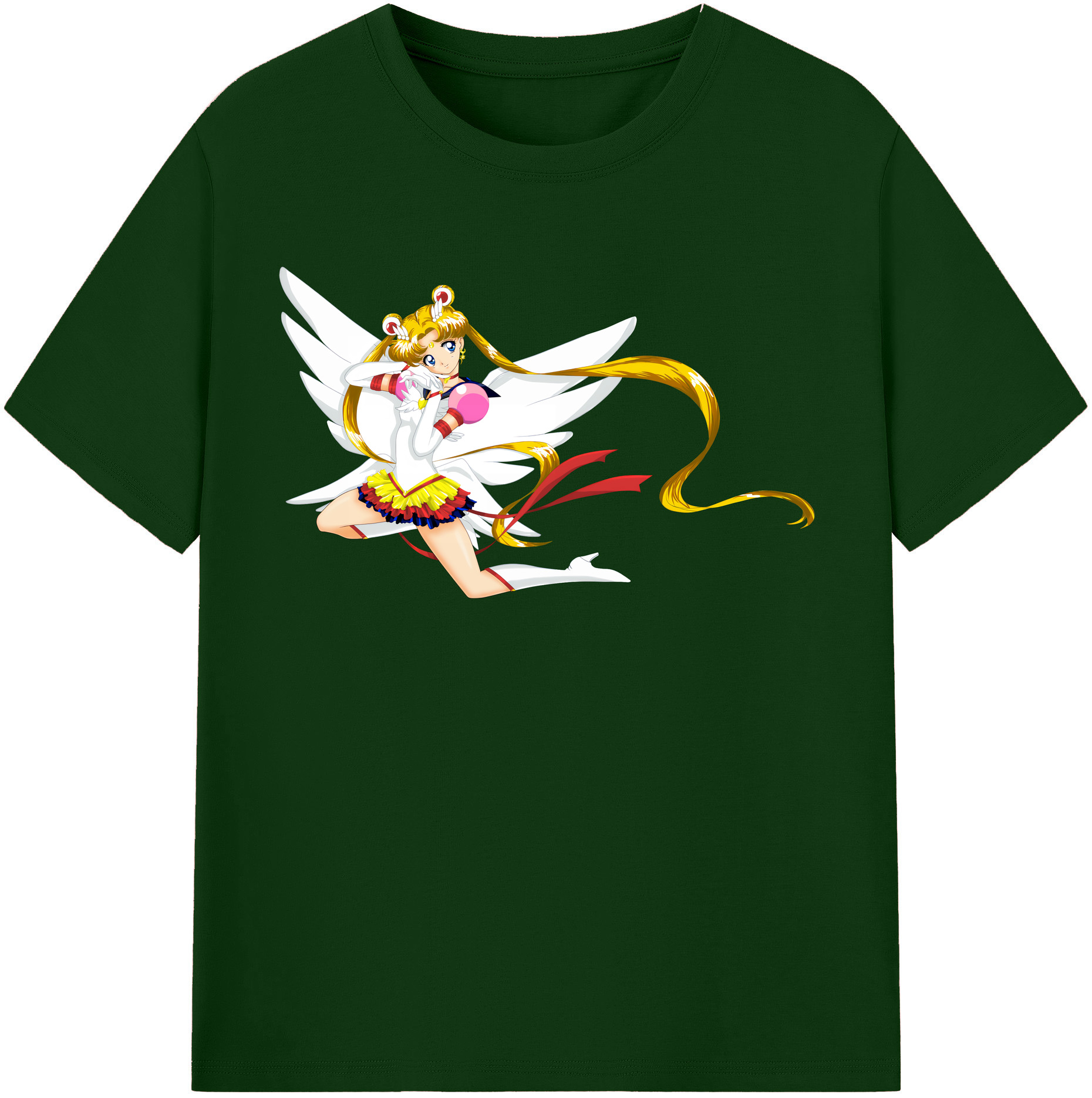 （画像用） 美少女戦士セーラームーン 月野 うさぎ つきの うさぎ Sailor Moon Tsukino Usagi 綿100％半袖Tシャツ（フロントプリント）